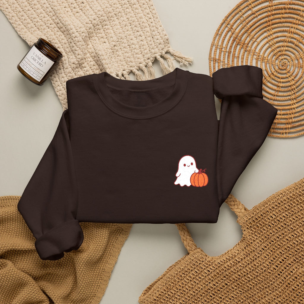 Ghost & Pumpkin Crewneck Sweatshirt