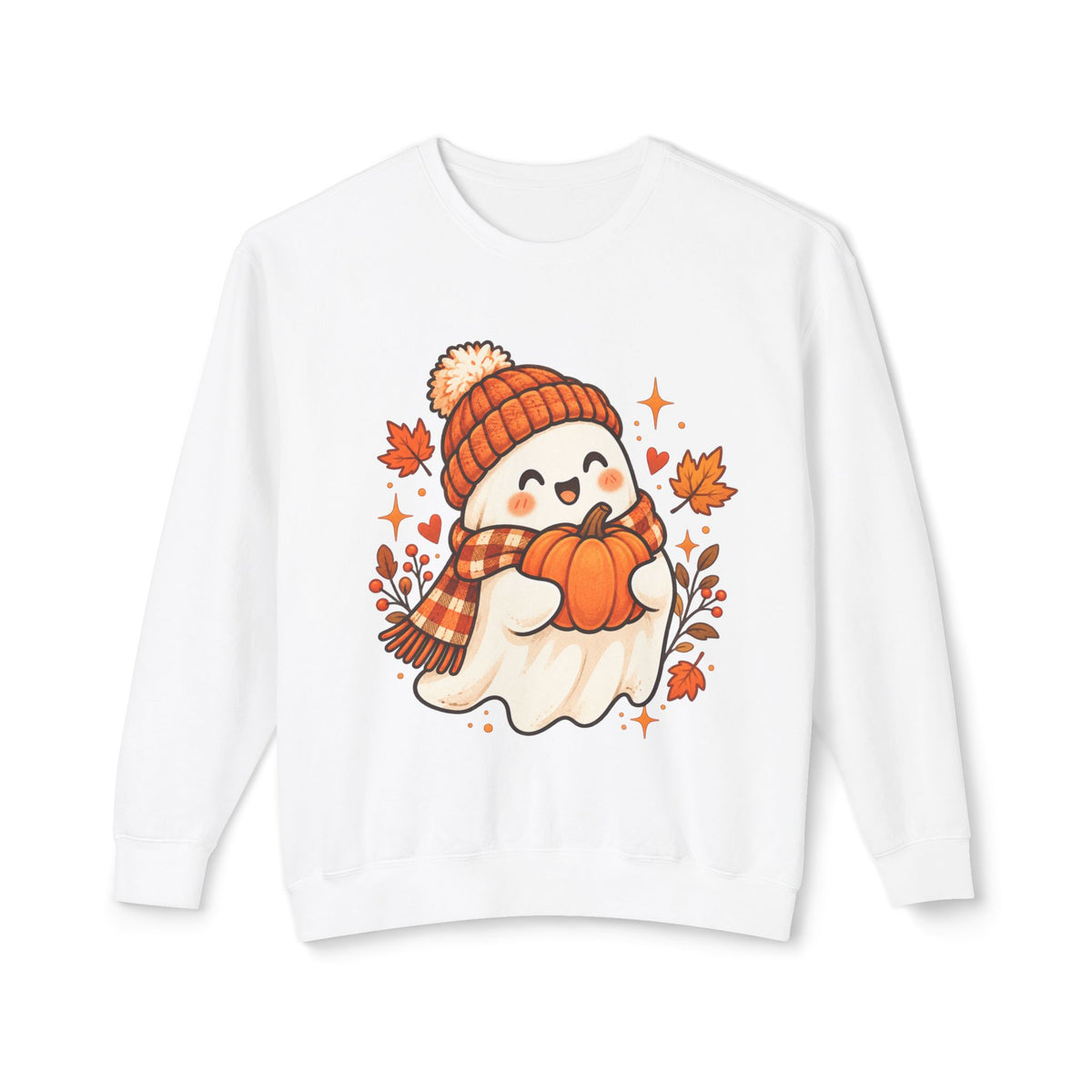 Pumpkin & Scarf Ghost Sweatshirt