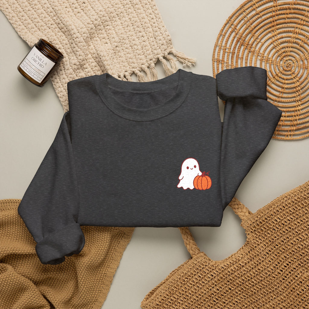 Ghost & Pumpkin Crewneck Sweatshirt