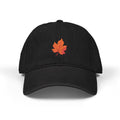 Embroidered Fall Maple Leaf Denim Hat