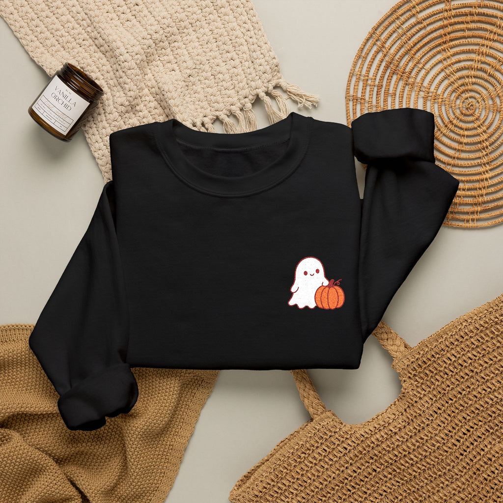 Ghost & Pumpkin Crewneck Sweatshirt