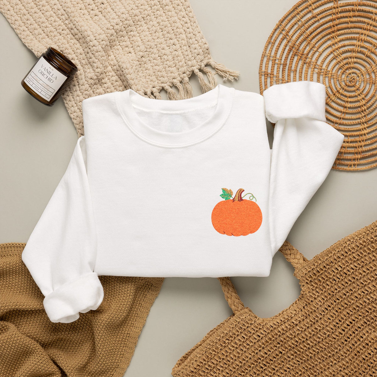 Pumpkin Crewneck Sweatshirt