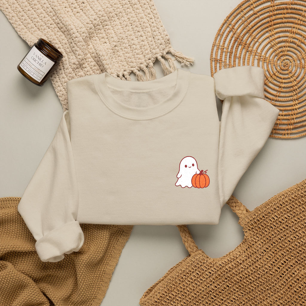 Ghost & Pumpkin Crewneck Sweatshirt